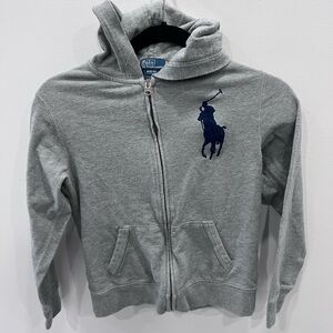 Ralph Lauren Kids Gray Zip-Up Hoodie